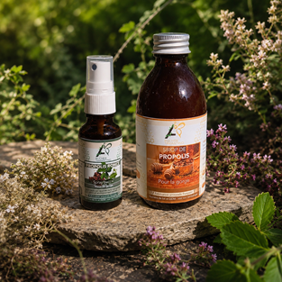 Produits en usage interne avec de la propolis