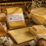 Film alimentaire réutilisable en cire d'abeille dit "beewrap"